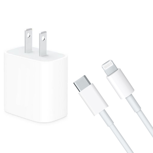 Apple 20W Wall Charger With 3-foot USB-C to Lightning Cable - Cellular ...