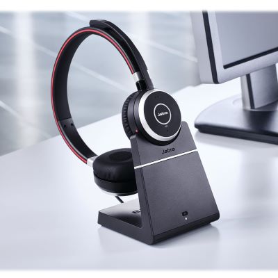 Jabra EVOLVE 65 MS Stereo Wireless Headset With Charging Stand